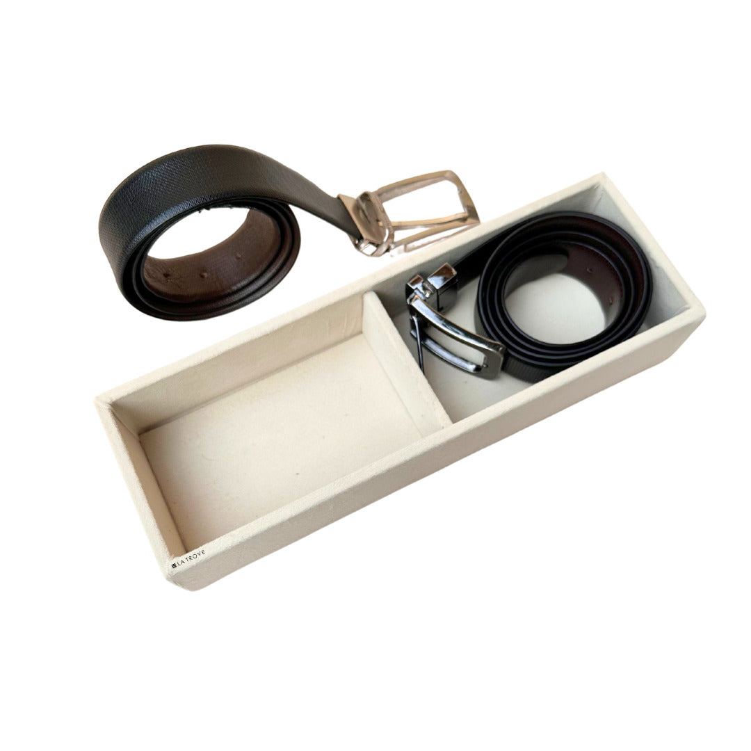 2 Slot Belt Organiser Tray (Sleek)