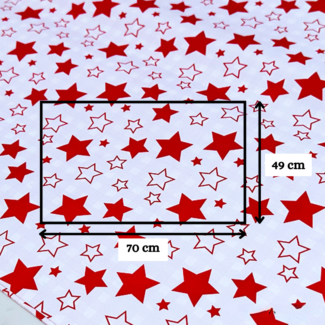 Stars Red Dual Packing Paper