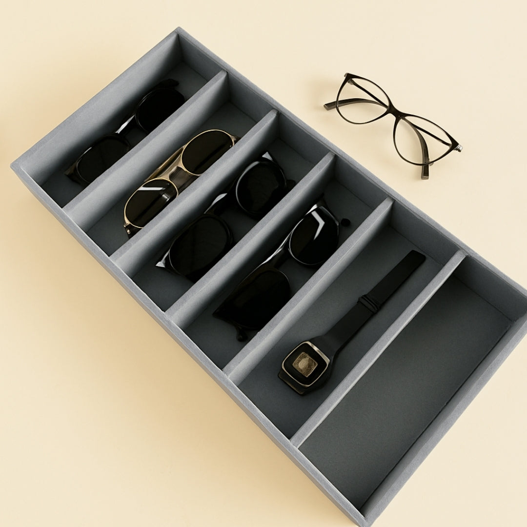 6 Slot Sunglass Tray for Sunglasses & Eyewear