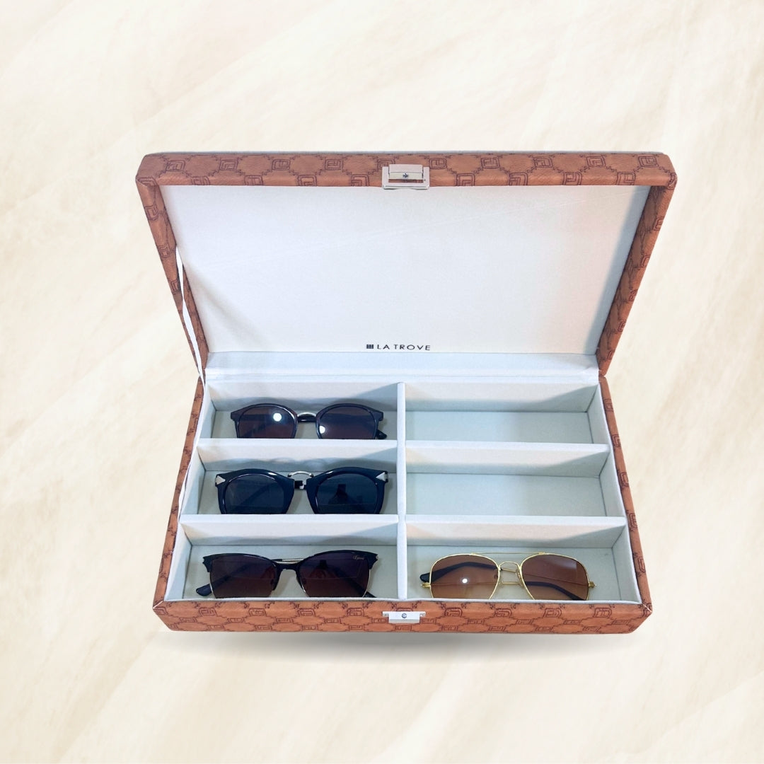 Designer 6 Slot Sunglass Box