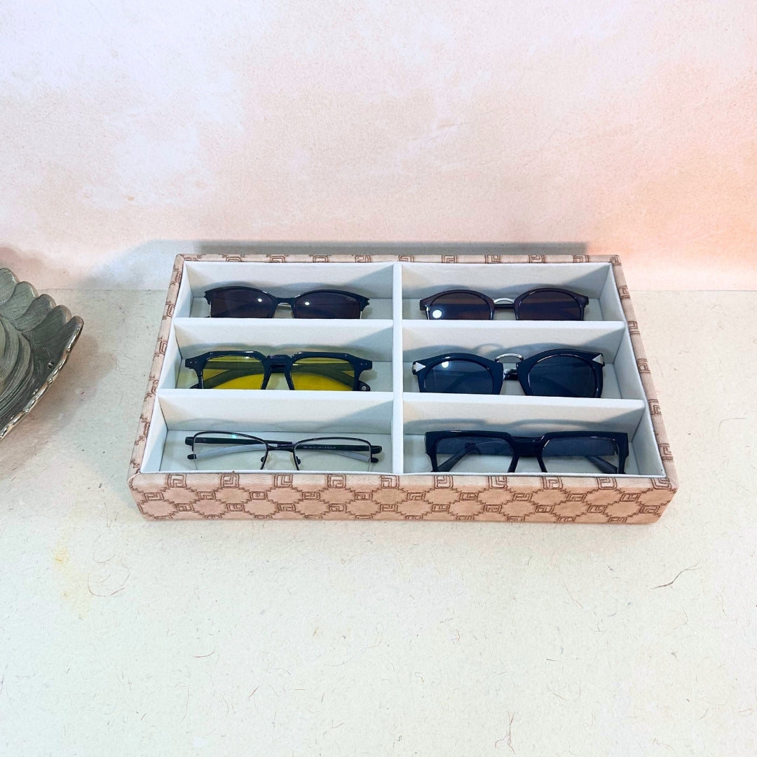 Designer 6 Slot Sunglass Organiser Tray