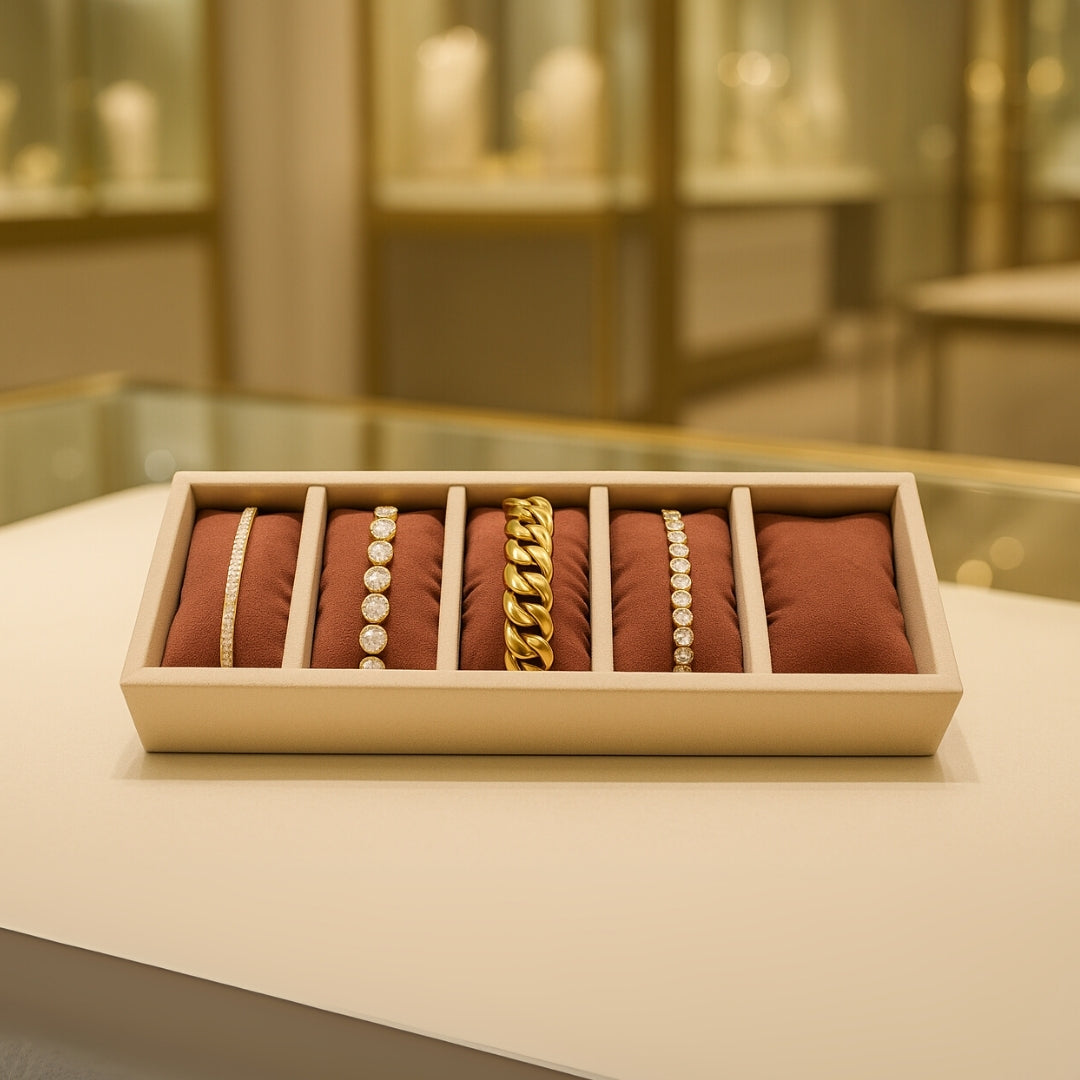 5 Slot Watch & Bracelet Tray Organiser