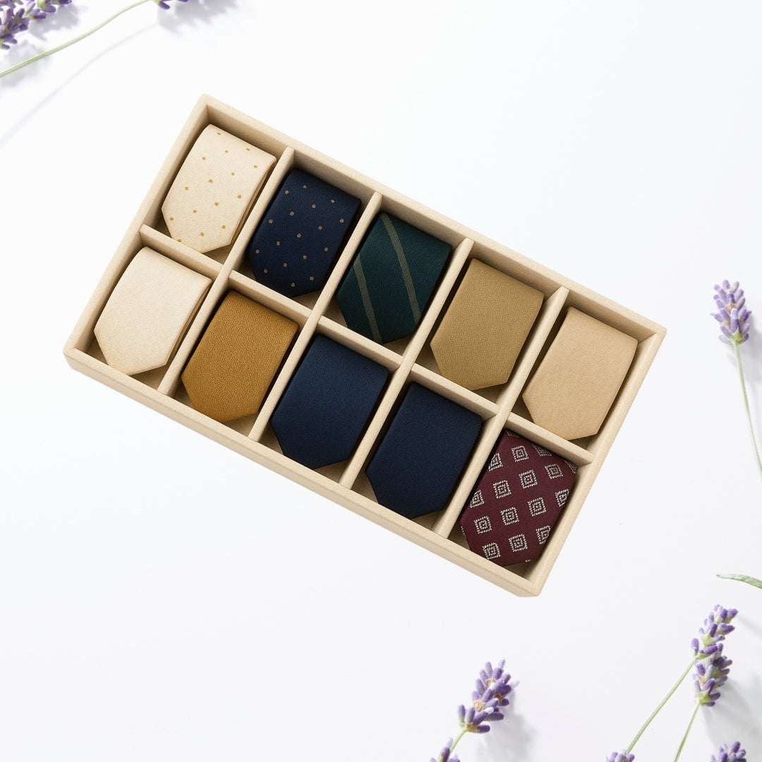 TBT 10 Slot Tie & Pocket Square Organiser Tray