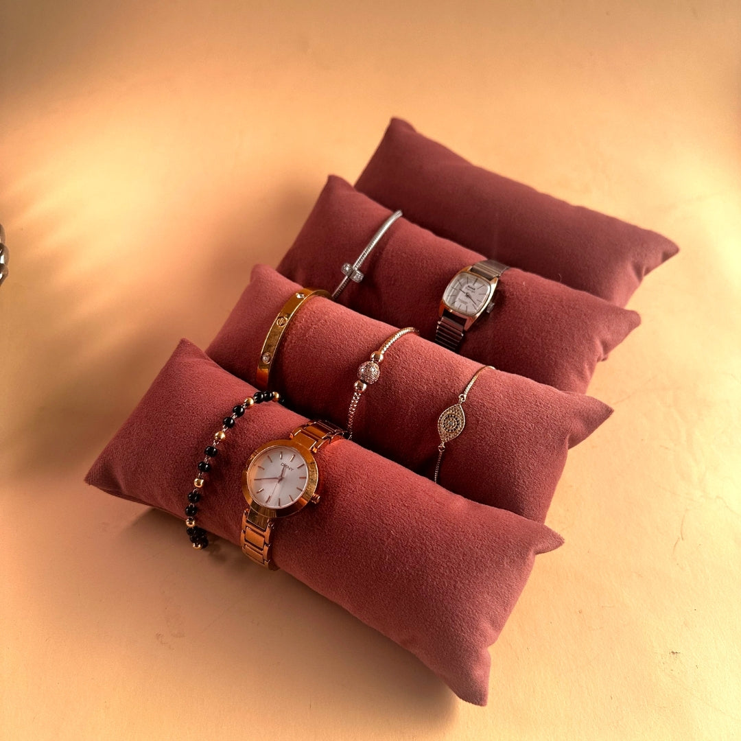 Long Velvet Pillows for Watch, Sunglass & Jewellery Trays
