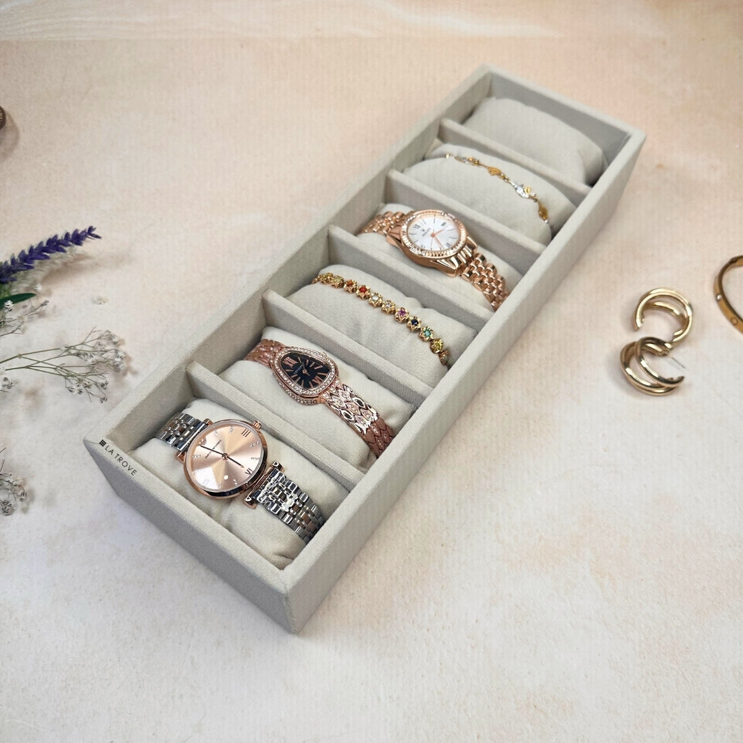 6 Slot Watch & Bracelet Tray (Sleek)