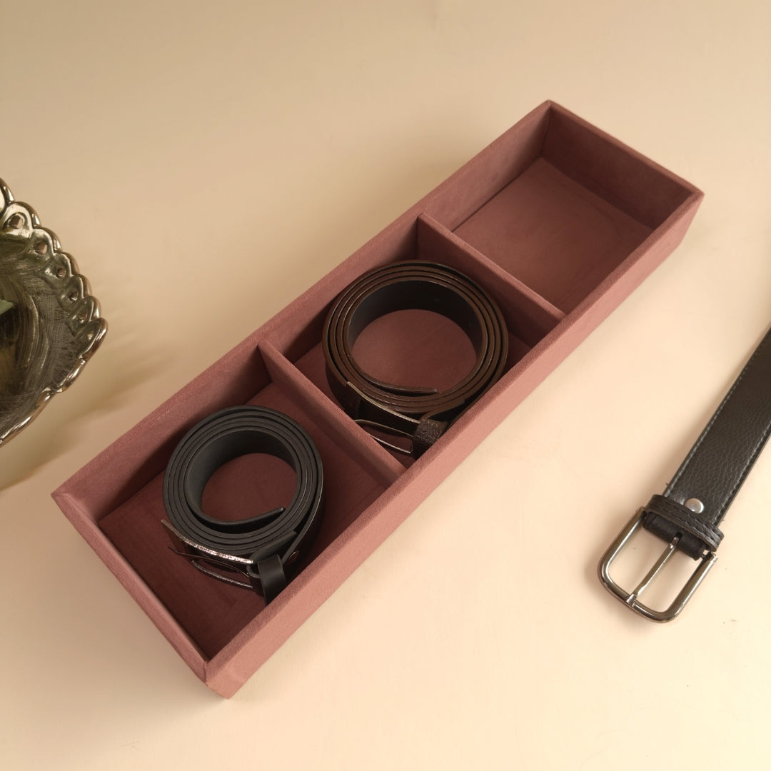 3 Slot Belt Tray for Belts & Small Accessories