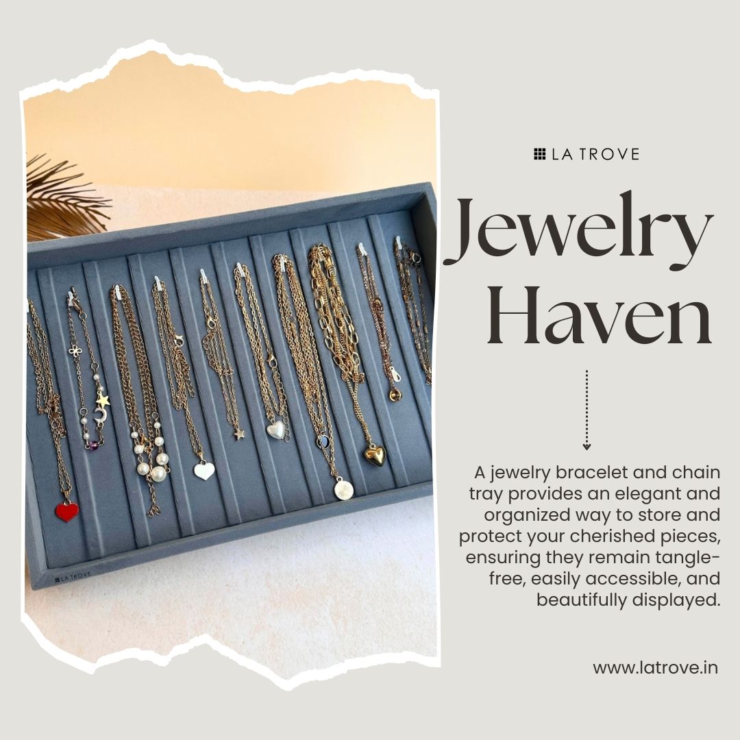 Bracelet & Chain Jewellery Tray Organiser