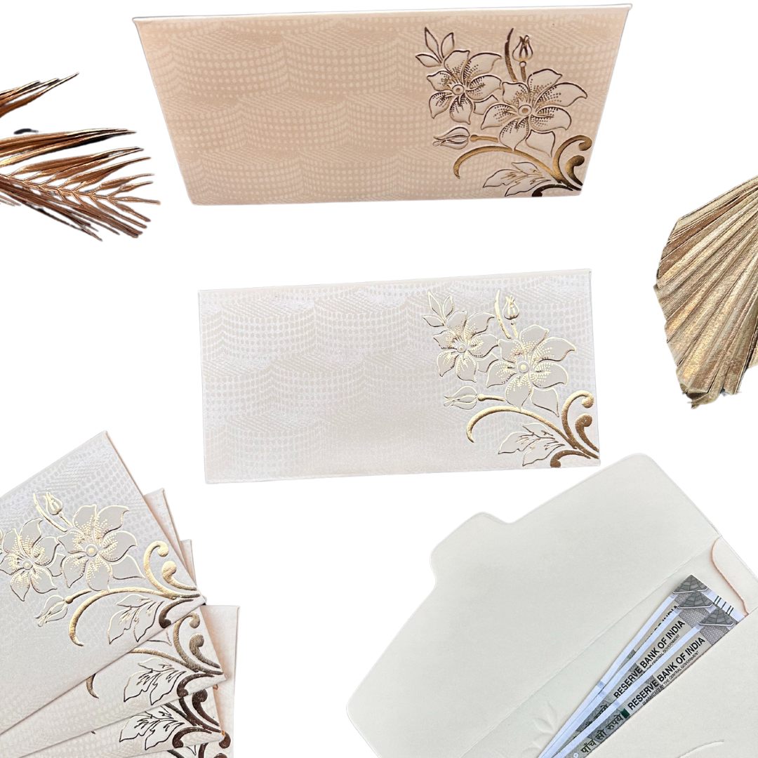 Wedding & Festive Cash Envelope – Golden Design.