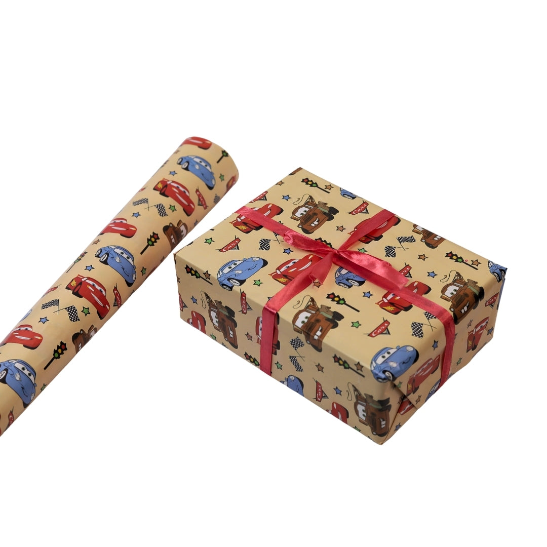 Disney Cars Themed Gift Wrapping Paper