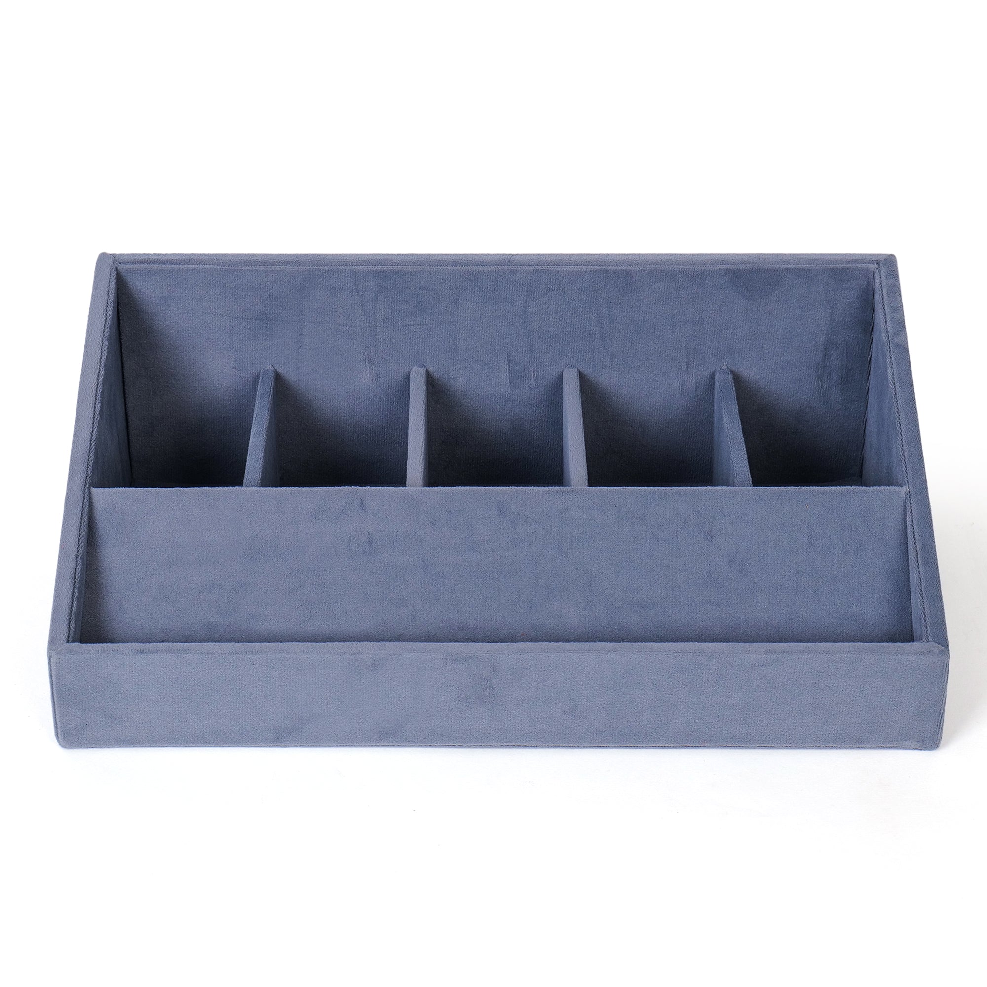 5 Slot Luxury Velvet Belt Tray