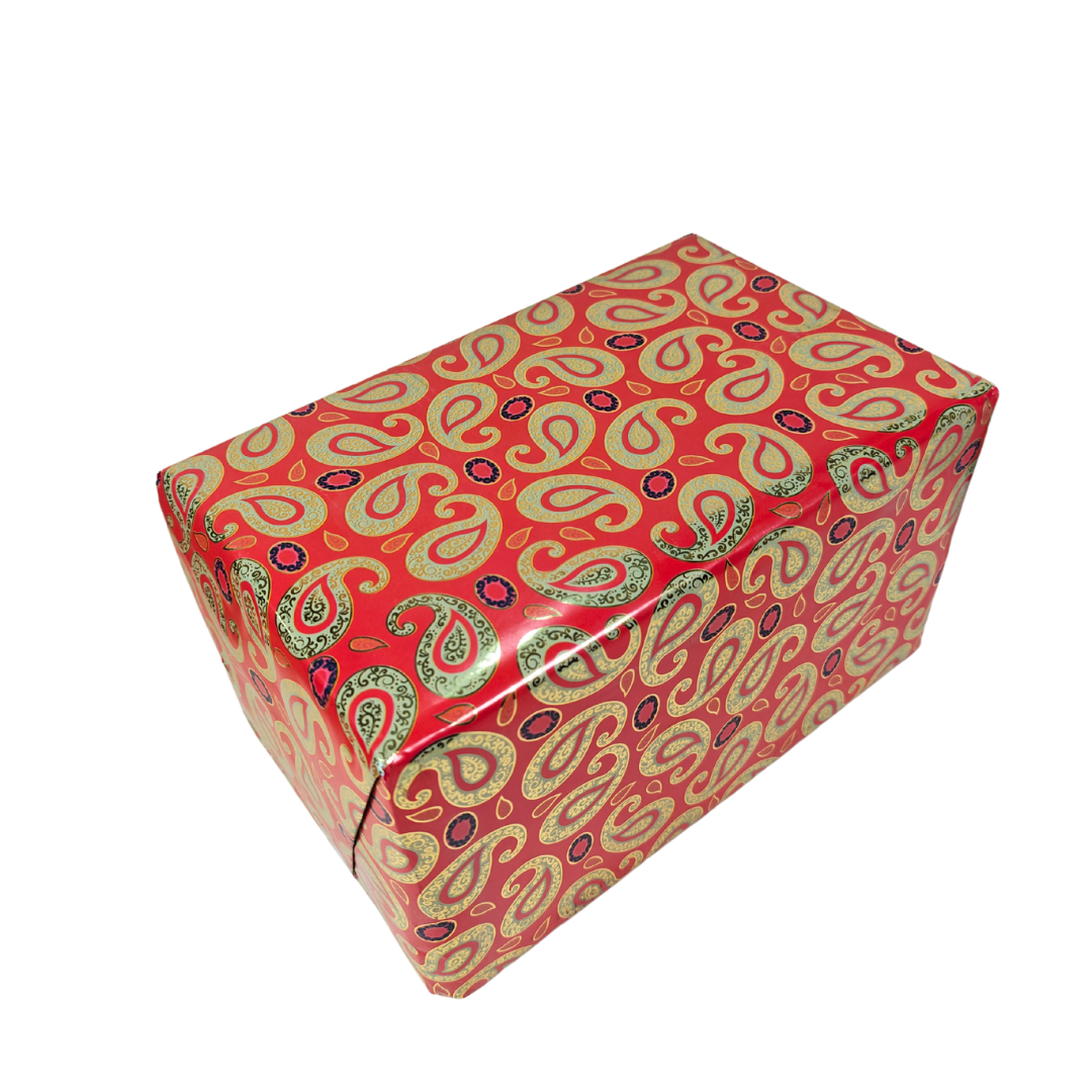 Vintage Paisley Red Packing Paper