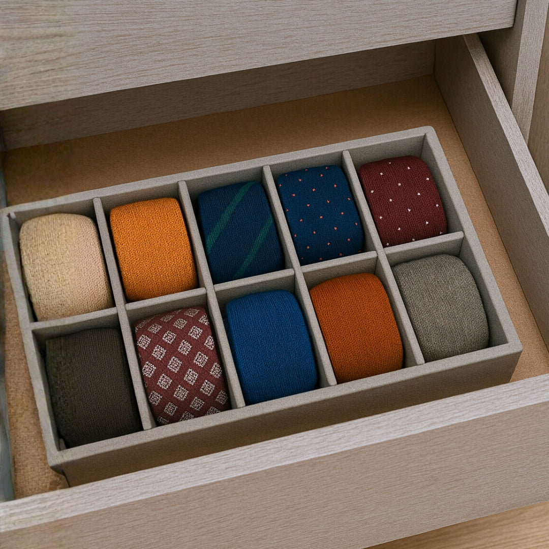 TBT 10 Slot Socks Organiser Tray