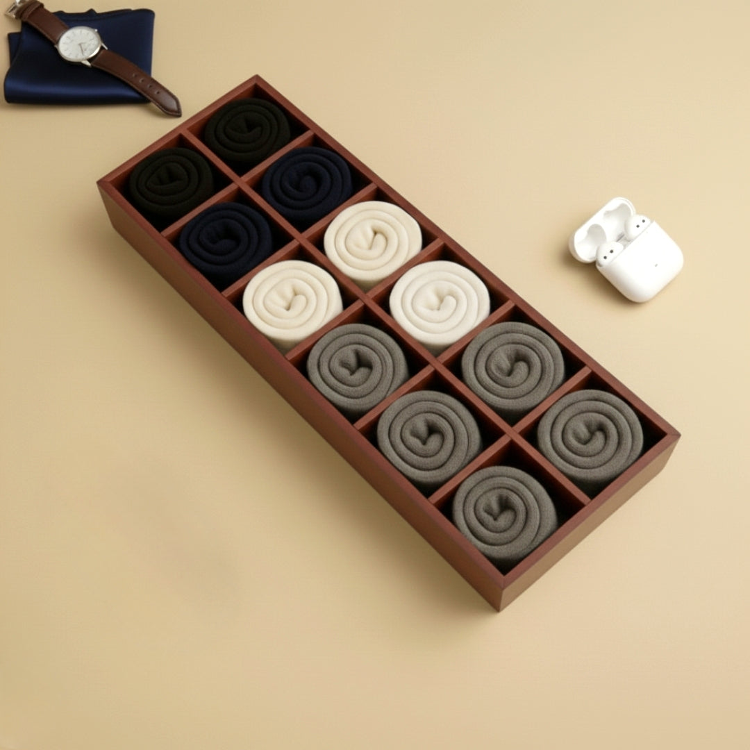 12 Slot Socks Tray for Socks & Small Accessories