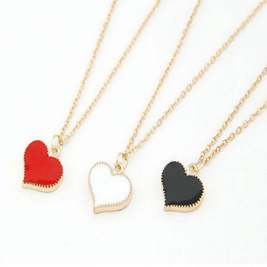 Cute Coloured Heart Necklace