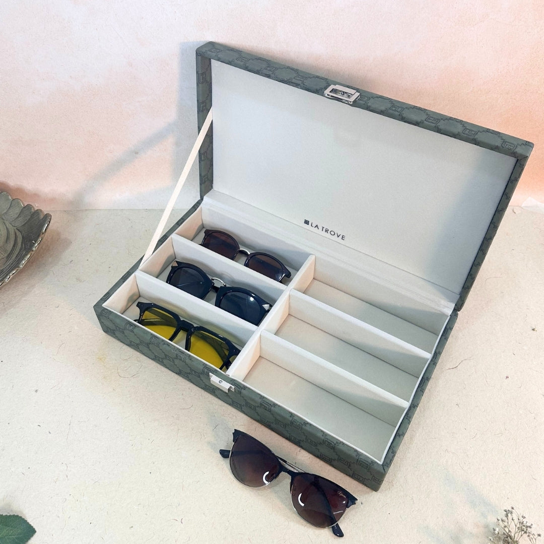 Designer 6 Slot Sunglass Box