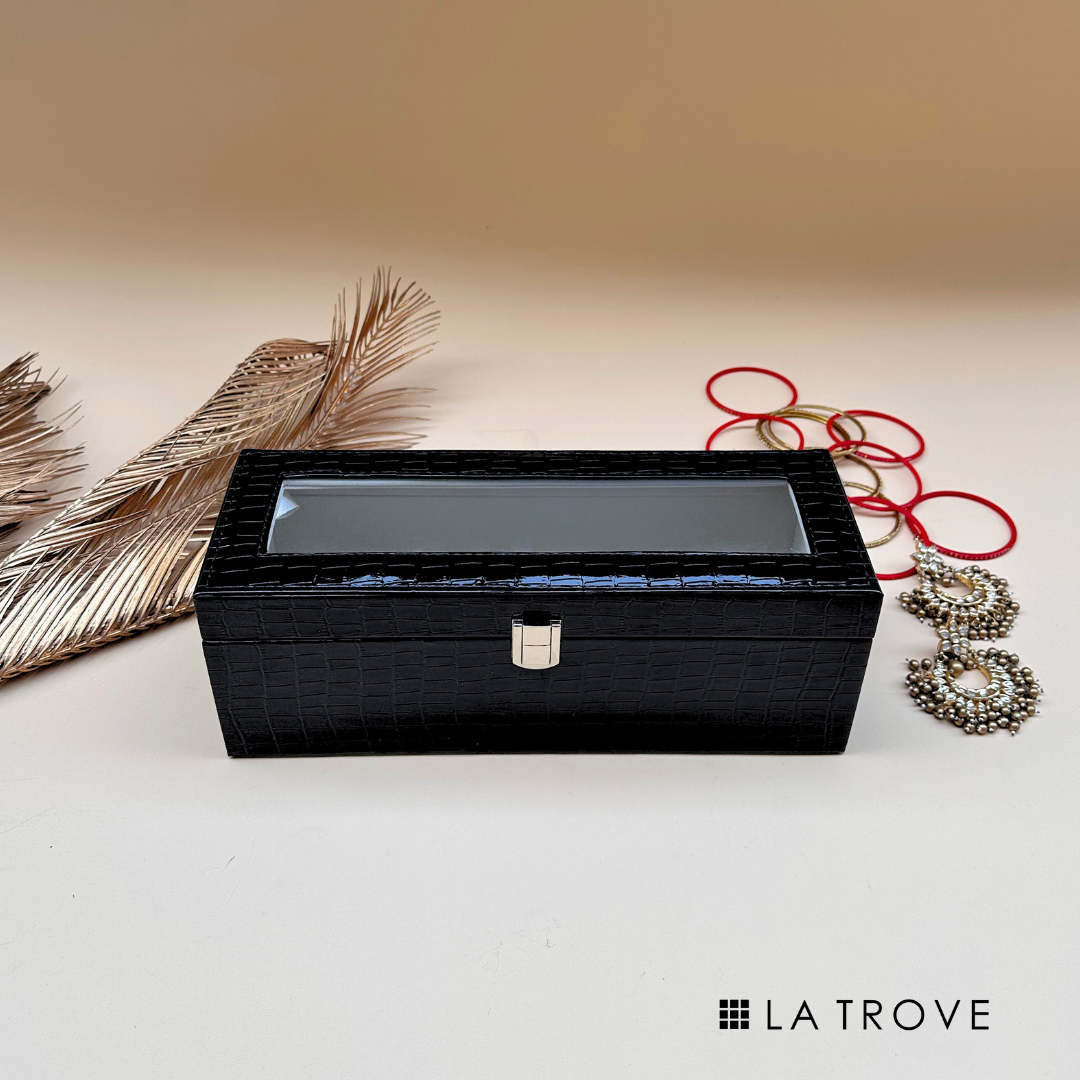 Bangle Box (Single Rod with Glass Top)