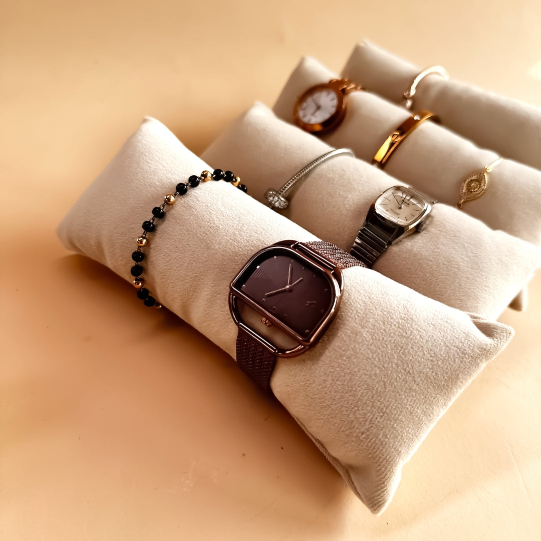 Long Velvet Pillows for Watch, Sunglass & Jewellery Trays