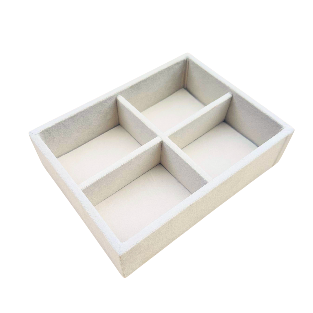 4 Slot Tie & Pocket Square Tray