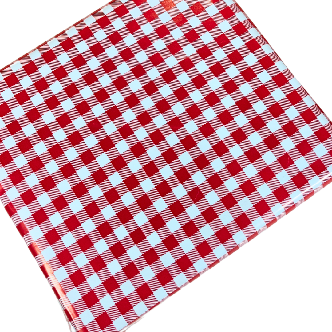 Red Check Dual Packing Paper