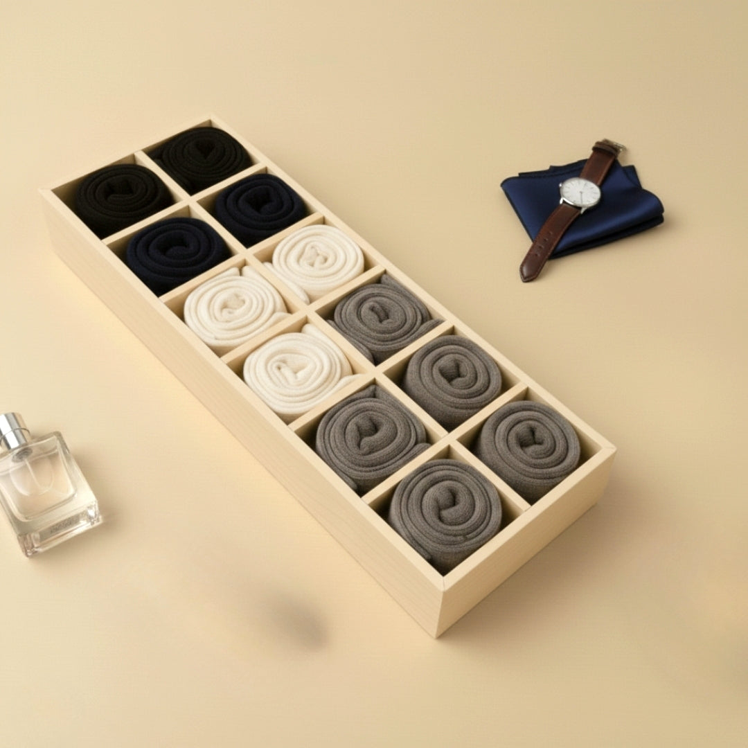 12 Slot Socks Tray for Socks & Small Accessories
