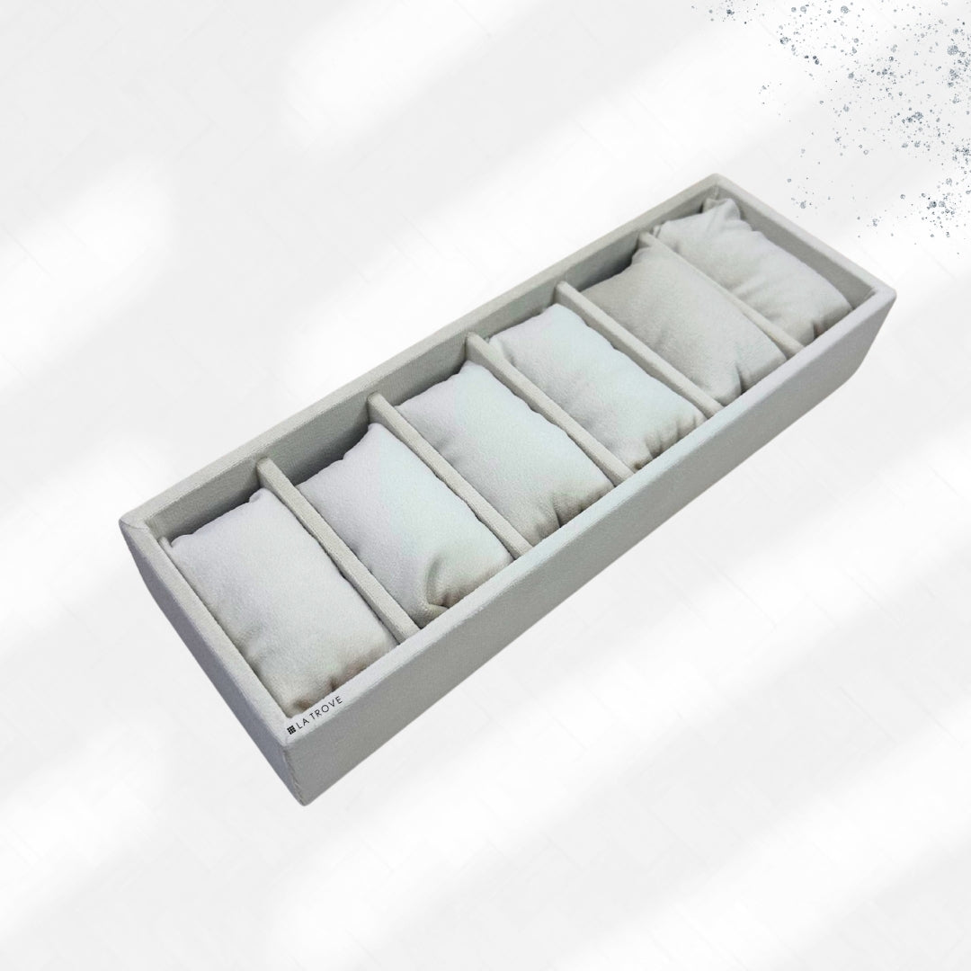 6 Slot Watch & Bracelet Tray (Sleek)