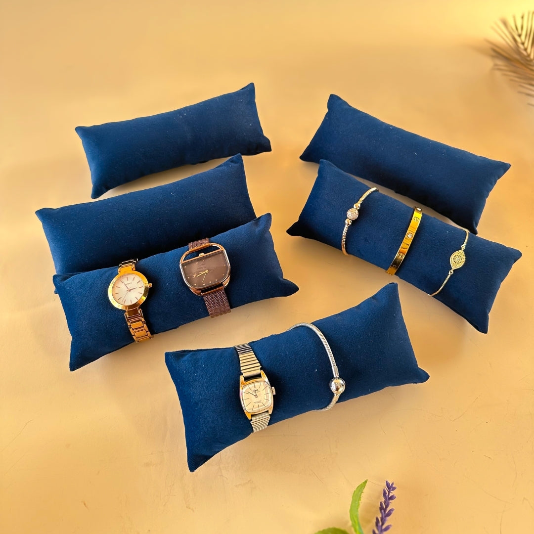 Long Velvet Pillows for Watch, Sunglass & Jewellery Trays