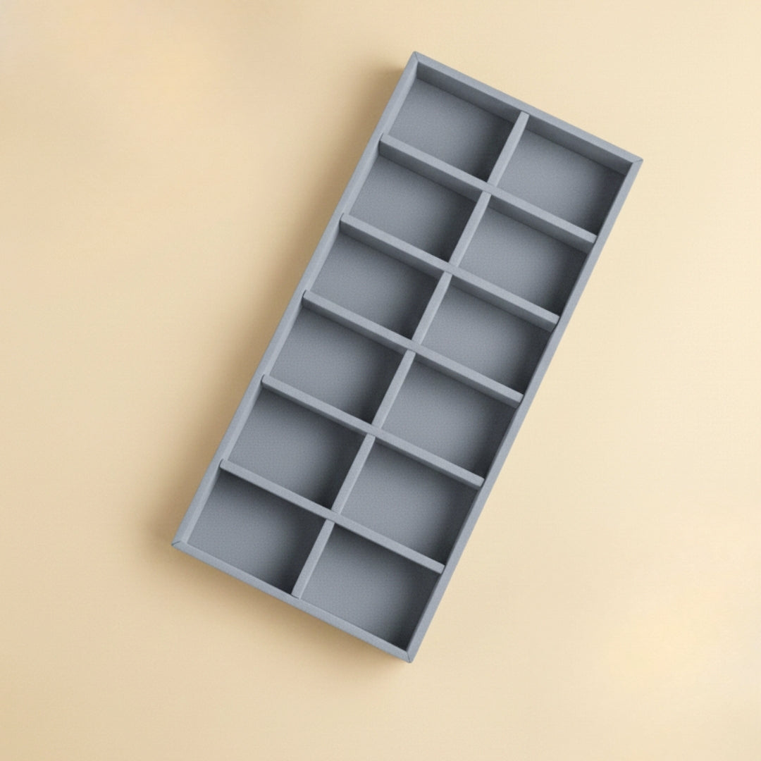 12 Slot Socks Tray for Socks & Small Accessories