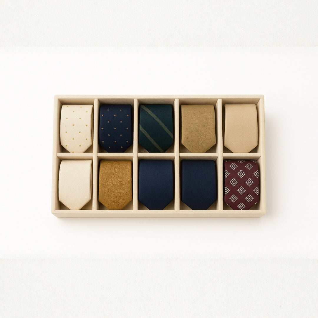 TBT 10 Slot Tie & Pocket Square Organiser Tray