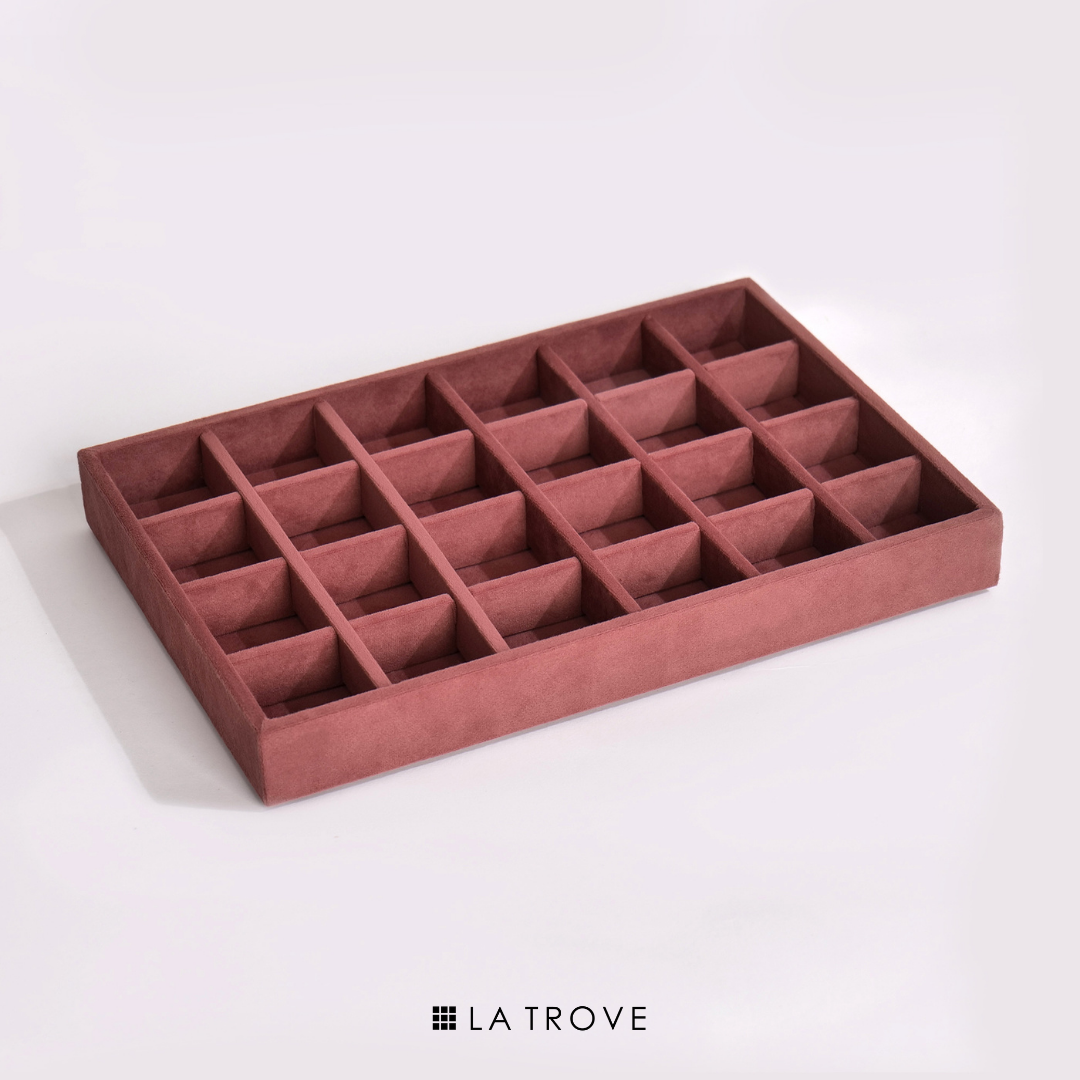 Luxury 24 Grids Jewellery Tray