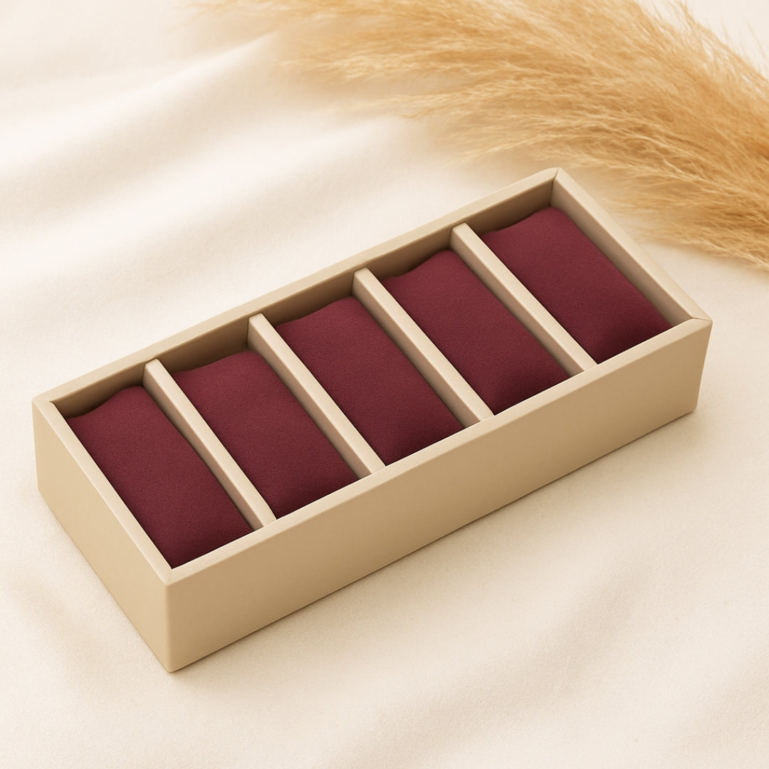 5 Slot Watch & Bracelet Tray Organiser