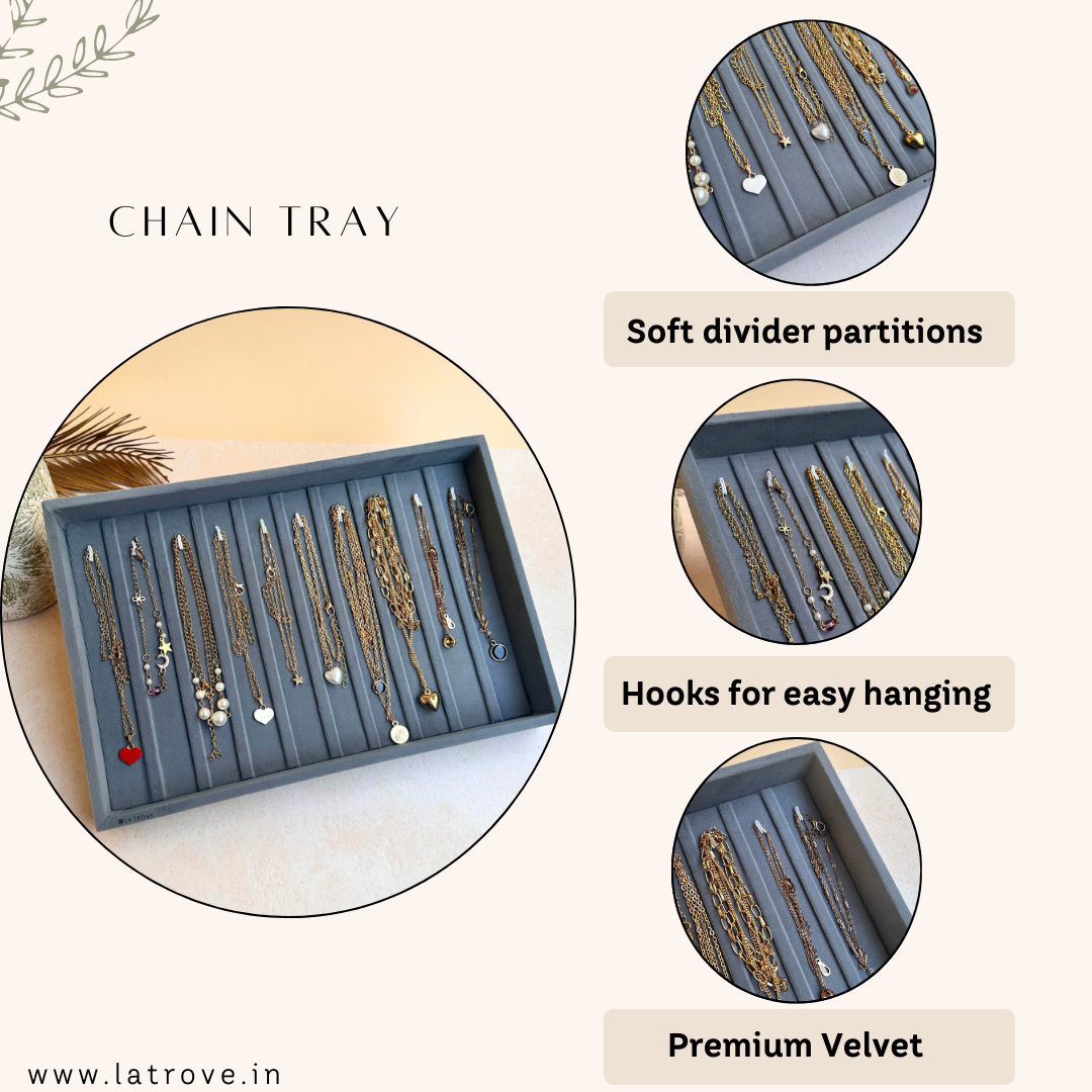 Bracelet & Chain Jewellery Tray Organiser