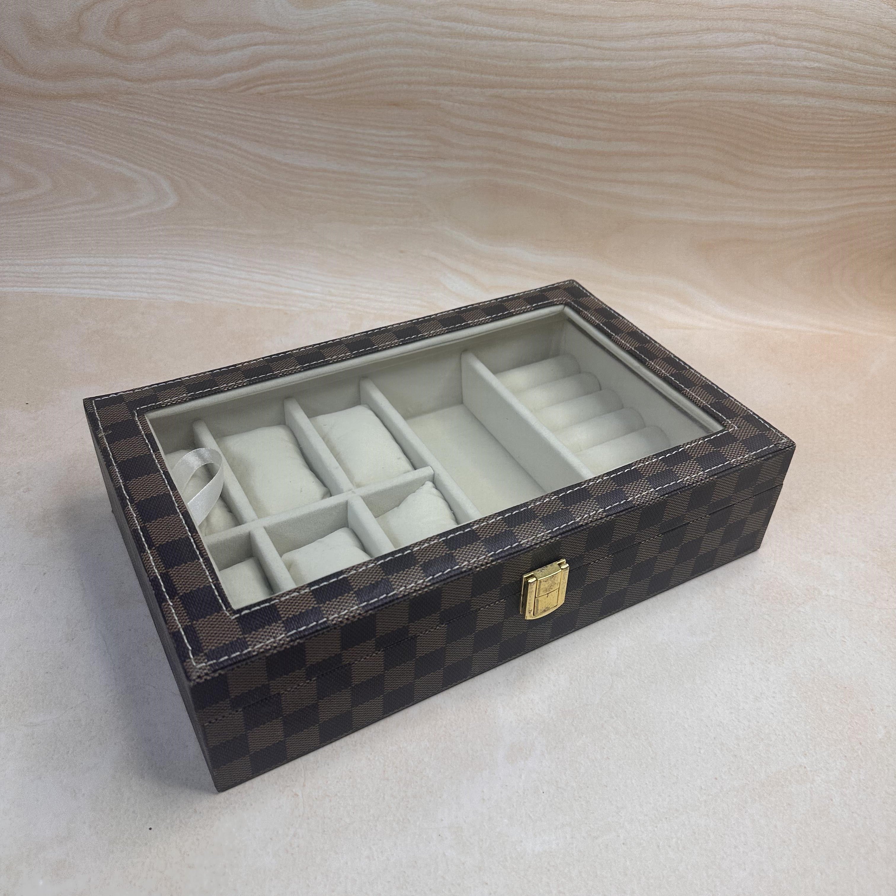 Jewellery Organiser Box With Glass Top