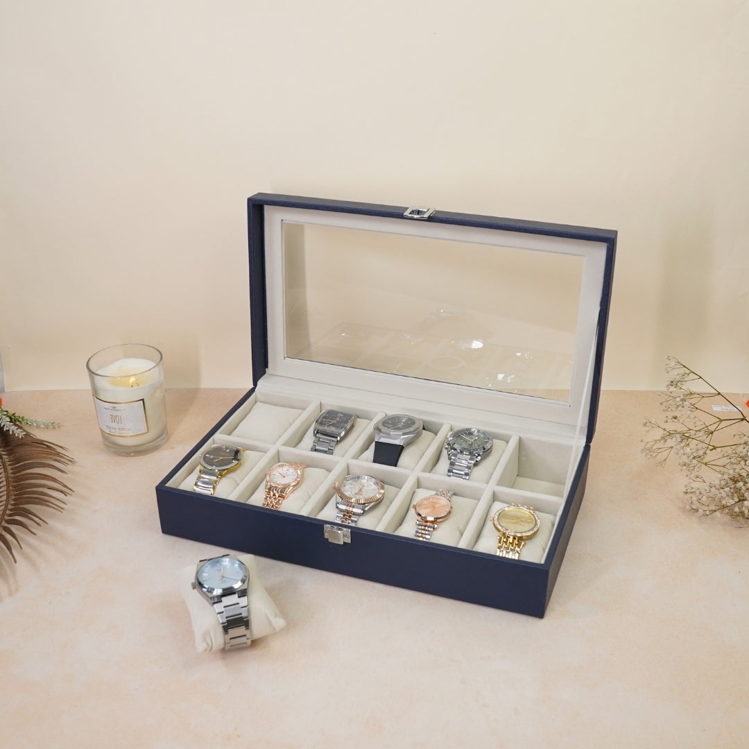 TBT 10 Slot Watch Box With Open