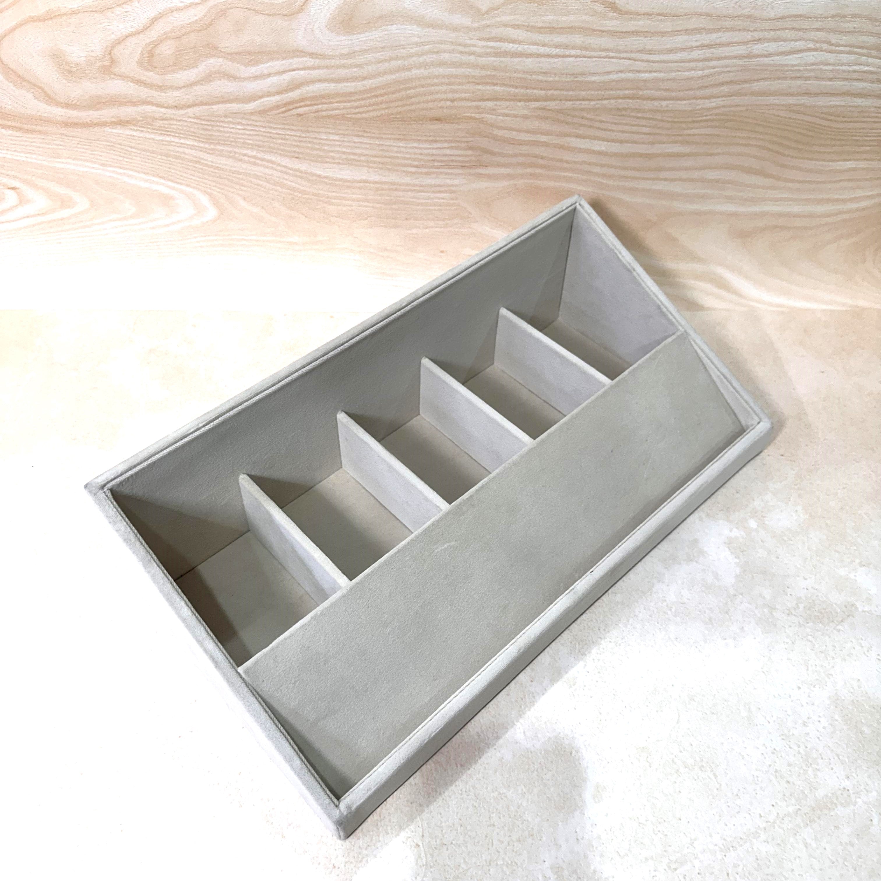 5 Slot Velvet Belt Tray