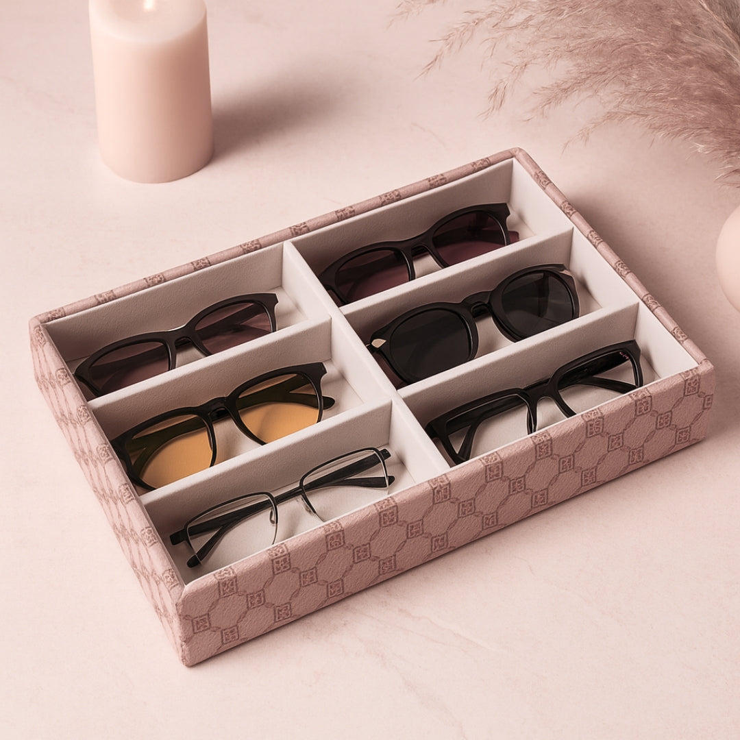 Designer 6 Slot Sunglass Organiser Tray