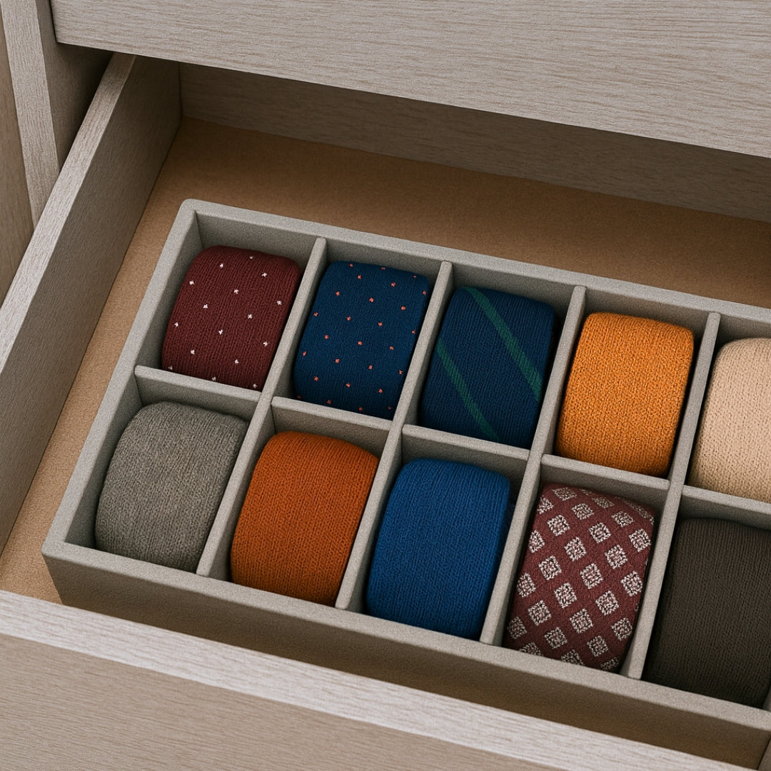 TBT 10 Slot Socks Organiser Tray