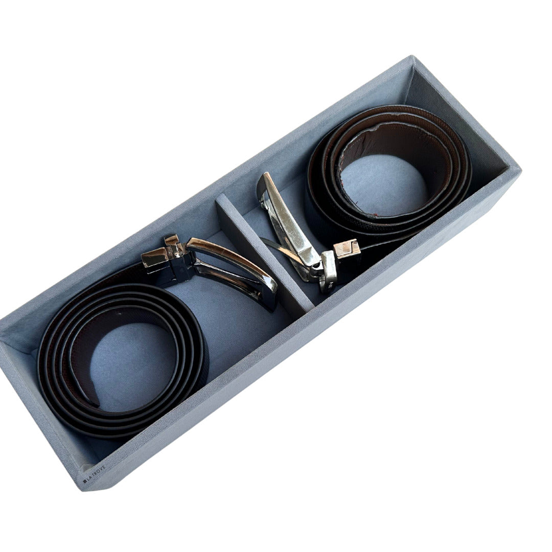 2 Slot Belt Organiser Tray (Sleek)