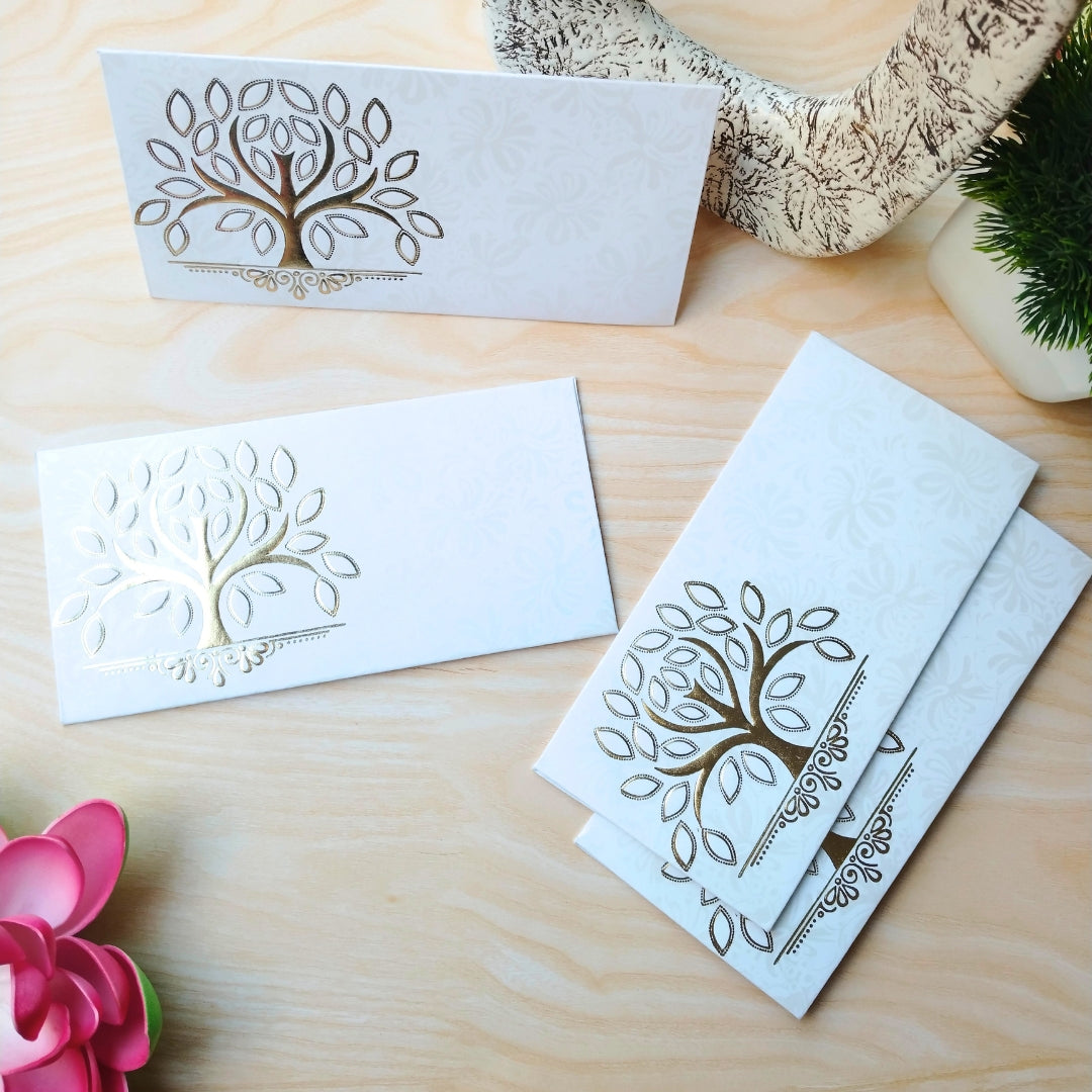 Elegant Gold Tree Cash Covers for Celebrations.