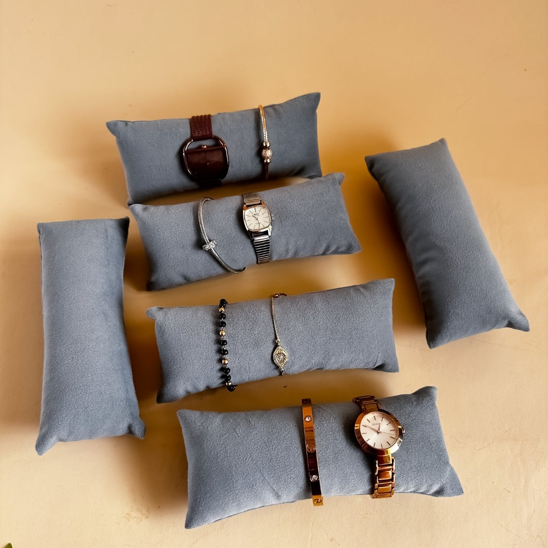 Long Velvet Pillows for Watch, Sunglass & Jewellery Trays