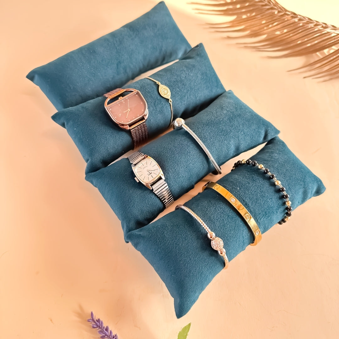 Long Velvet Pillows for Watch, Sunglass & Jewellery Trays