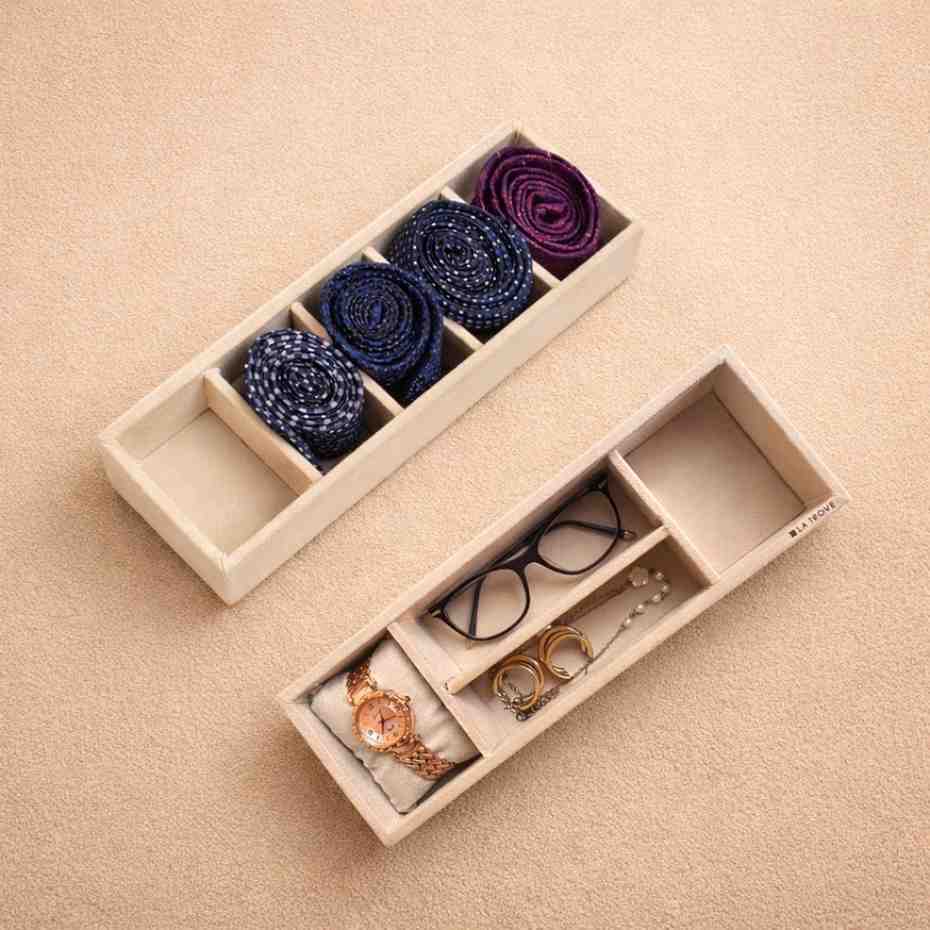 Tie, Sunglass & Watch Organiser Tray for Drawer Storage