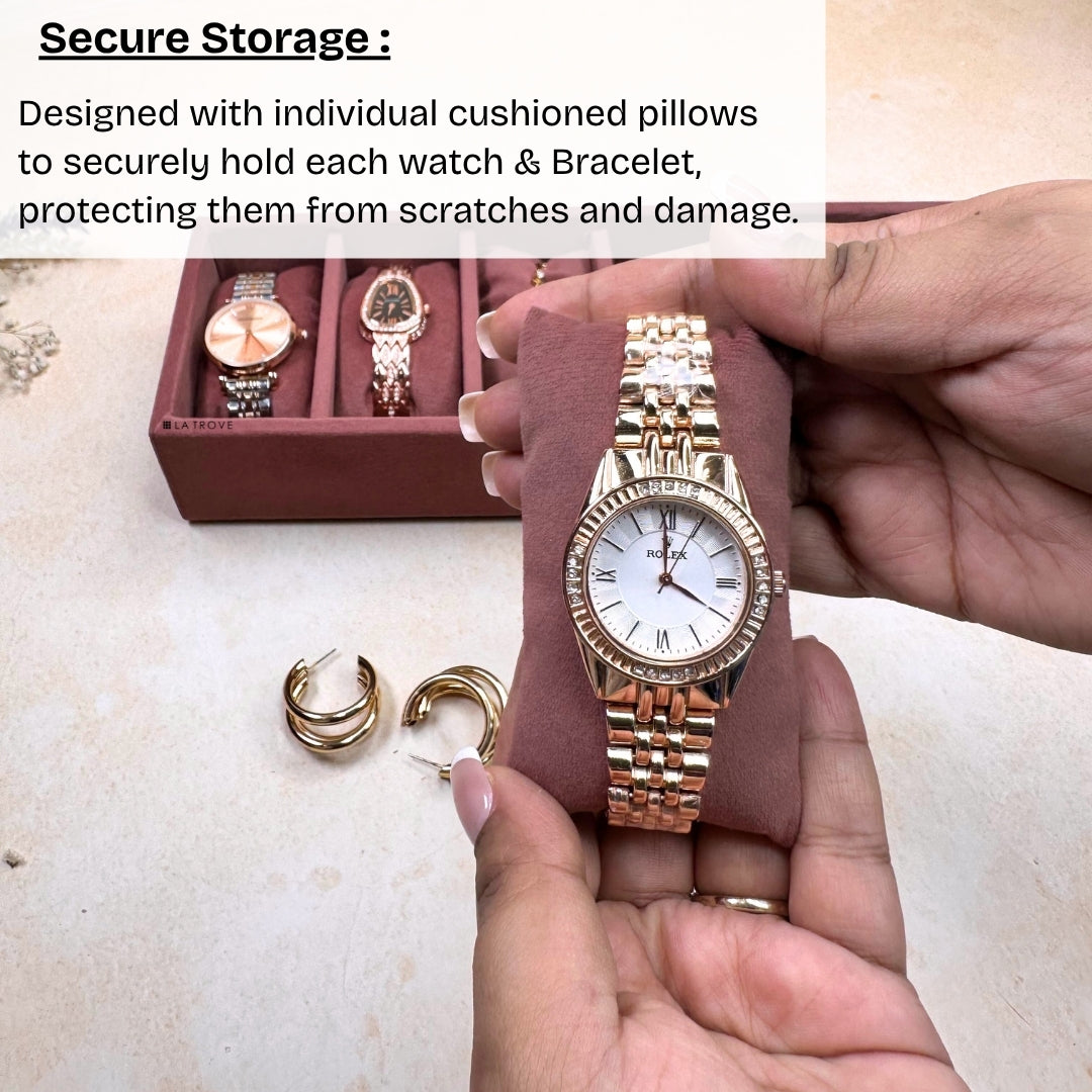 6 Slot Watch & Bracelet Tray (Sleek)