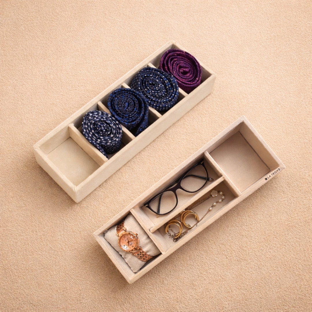tie sunglass watch organiser tray for wardrobe drawer storage