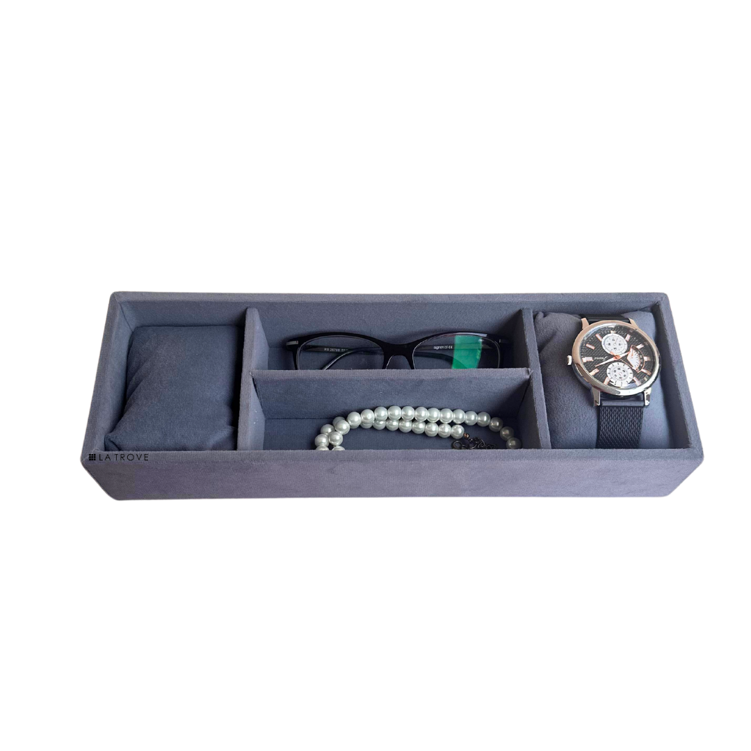 2 Slot Watch & Sunglass Organiser Tray (Sleek)