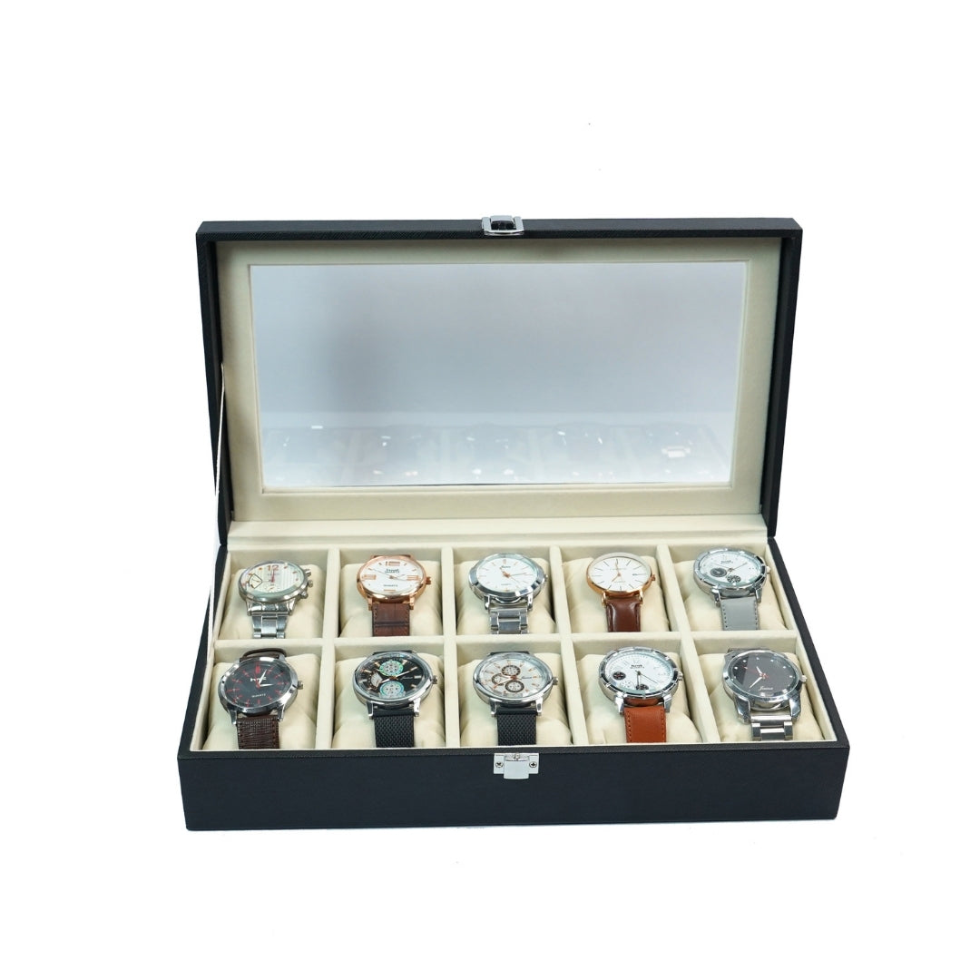 TBT 10 Slot Watch Box With Open