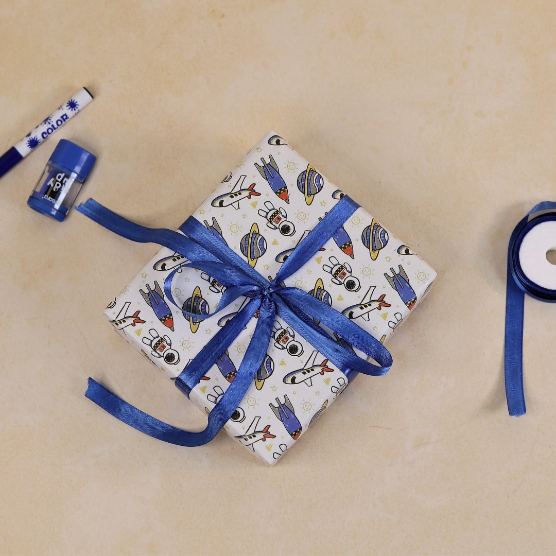 Space-Themed Packing Paper