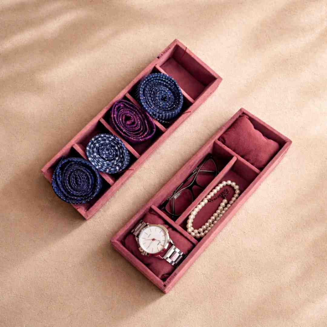 Tie, Sunglass & Watch Organiser Tray for Drawer Storage