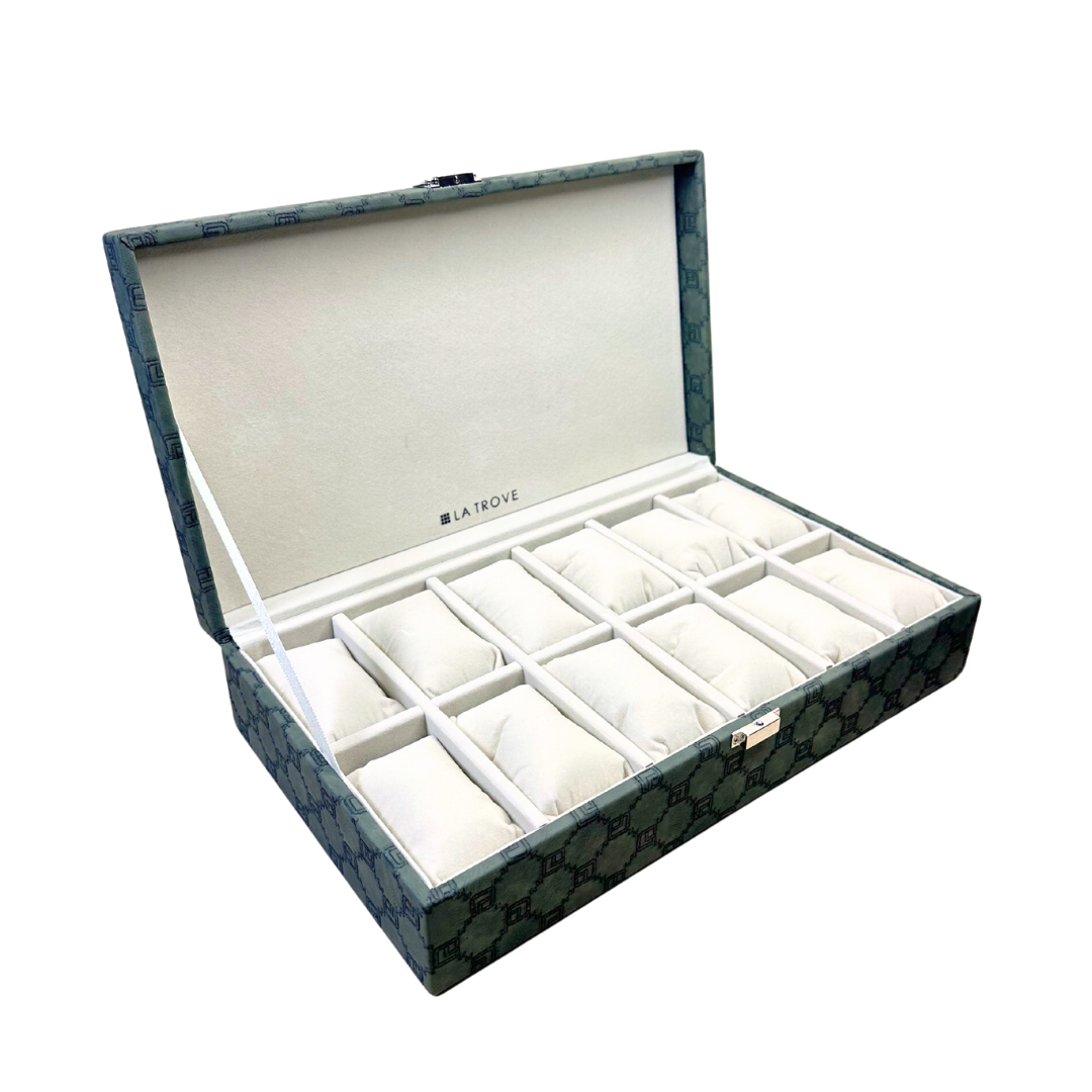 Designer 12-Slot Watch Box