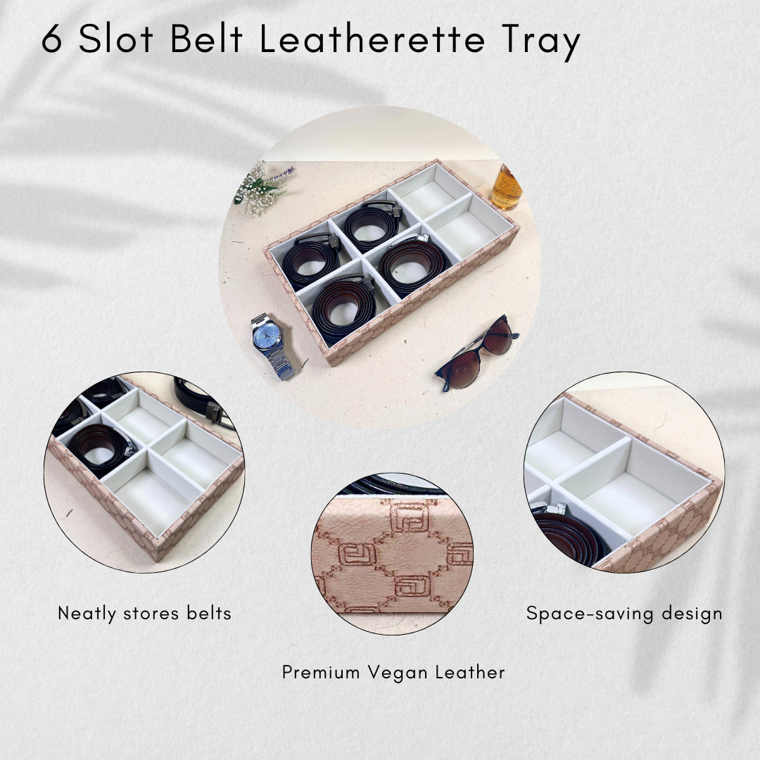 Designer 6-Slot Belt Tray