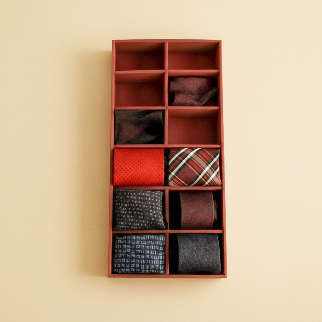 12 Slot Tie Tray for Ties, Scarves & Belts